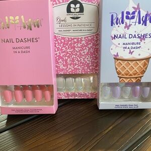 Nail Dashes, 3 sets. Brand new in boxes.